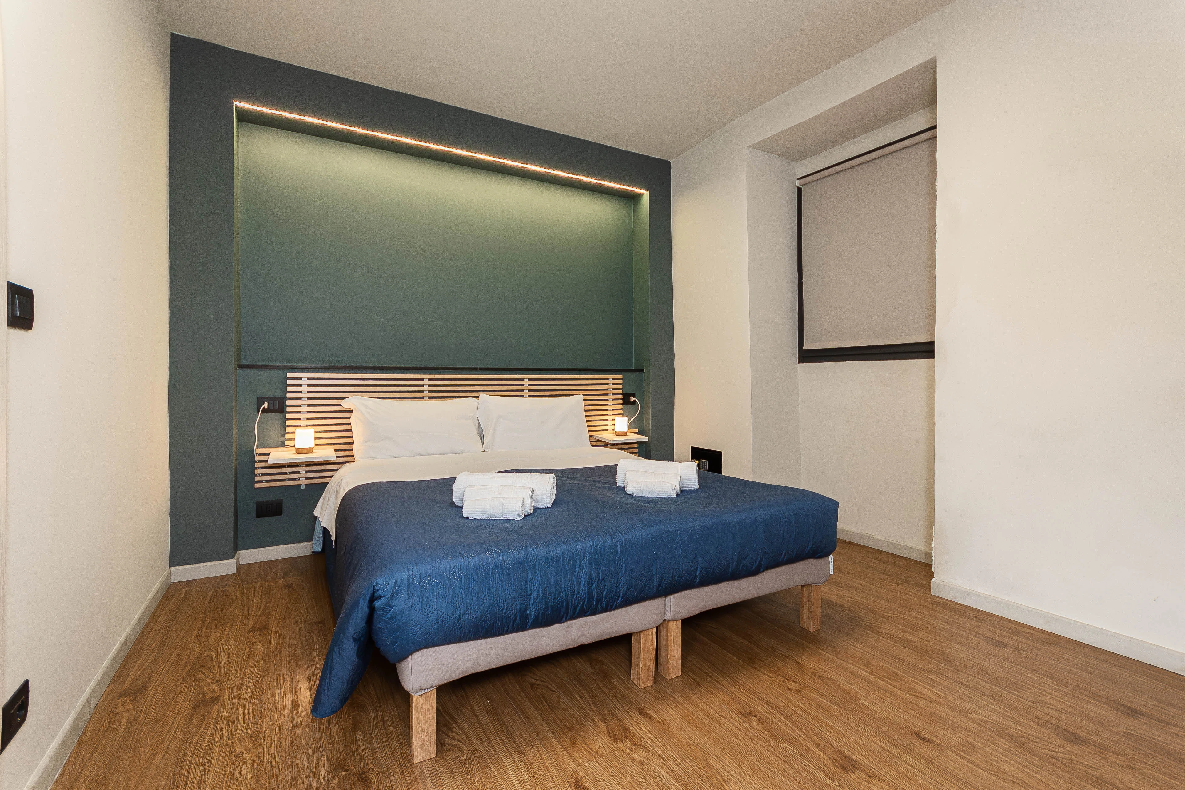 Camera da letto unità B nell'Appartamento Family